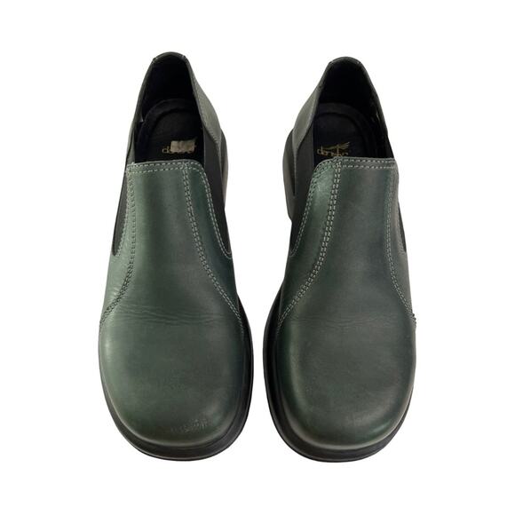 Dansko Jocelyn Slip-On Leather Shoes Teal VegTan Leather Size 41 US 10.5-11 - Picture 3 of 15